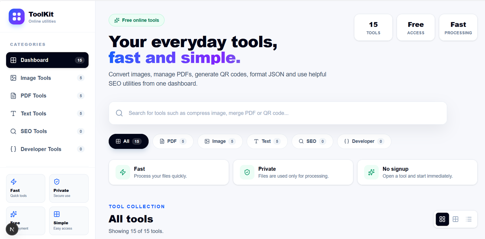 Business Tools Platform